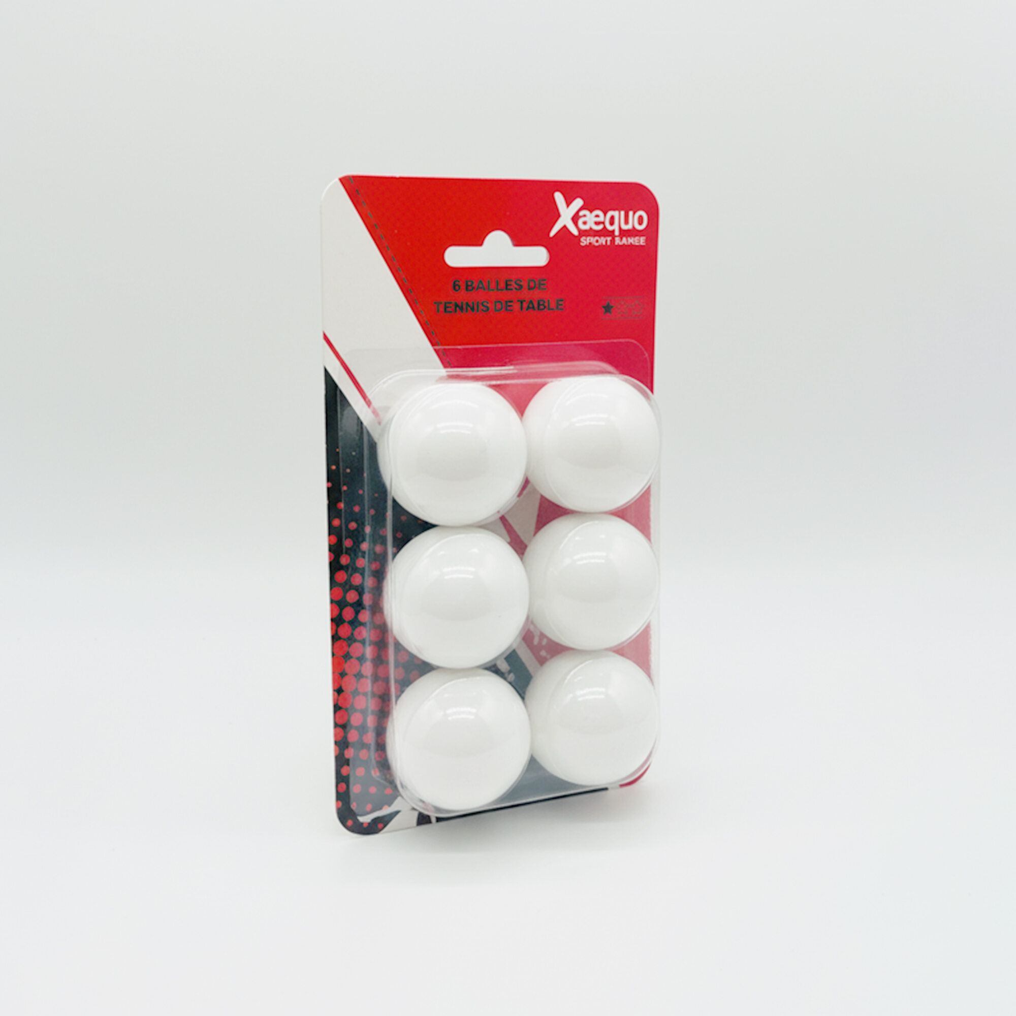 6 Balles tennis de table blanches 1