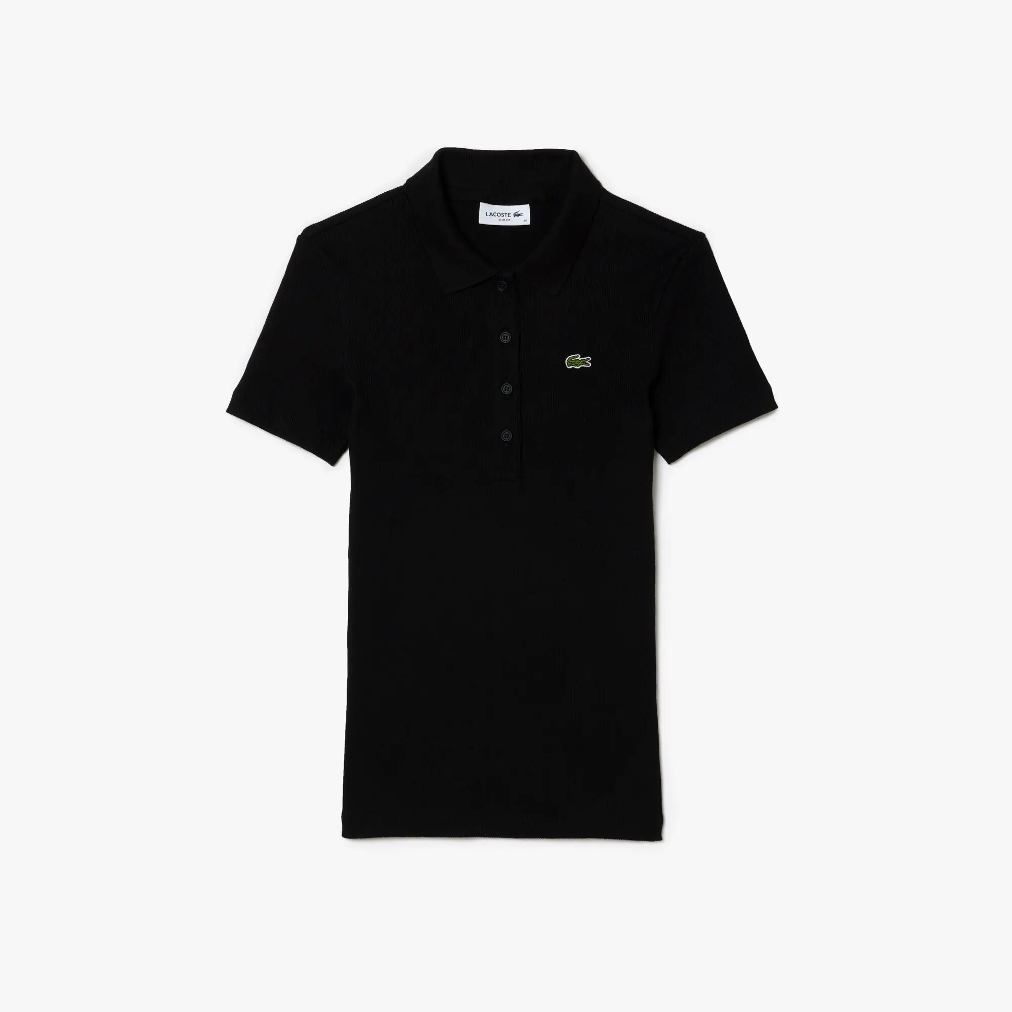 Polo L.12.D slim fit en coton côtelé