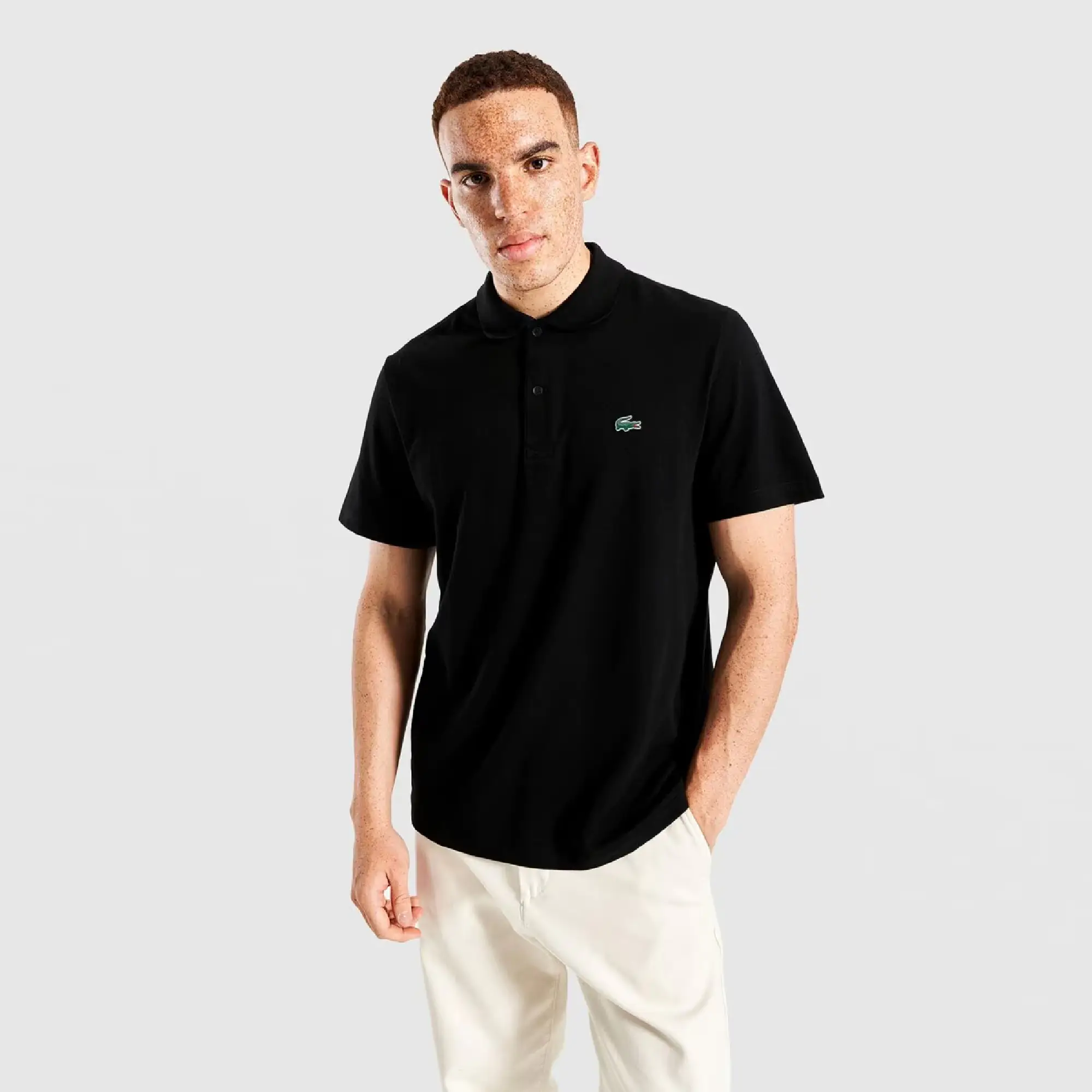 Polo regular fit en coton mélangé