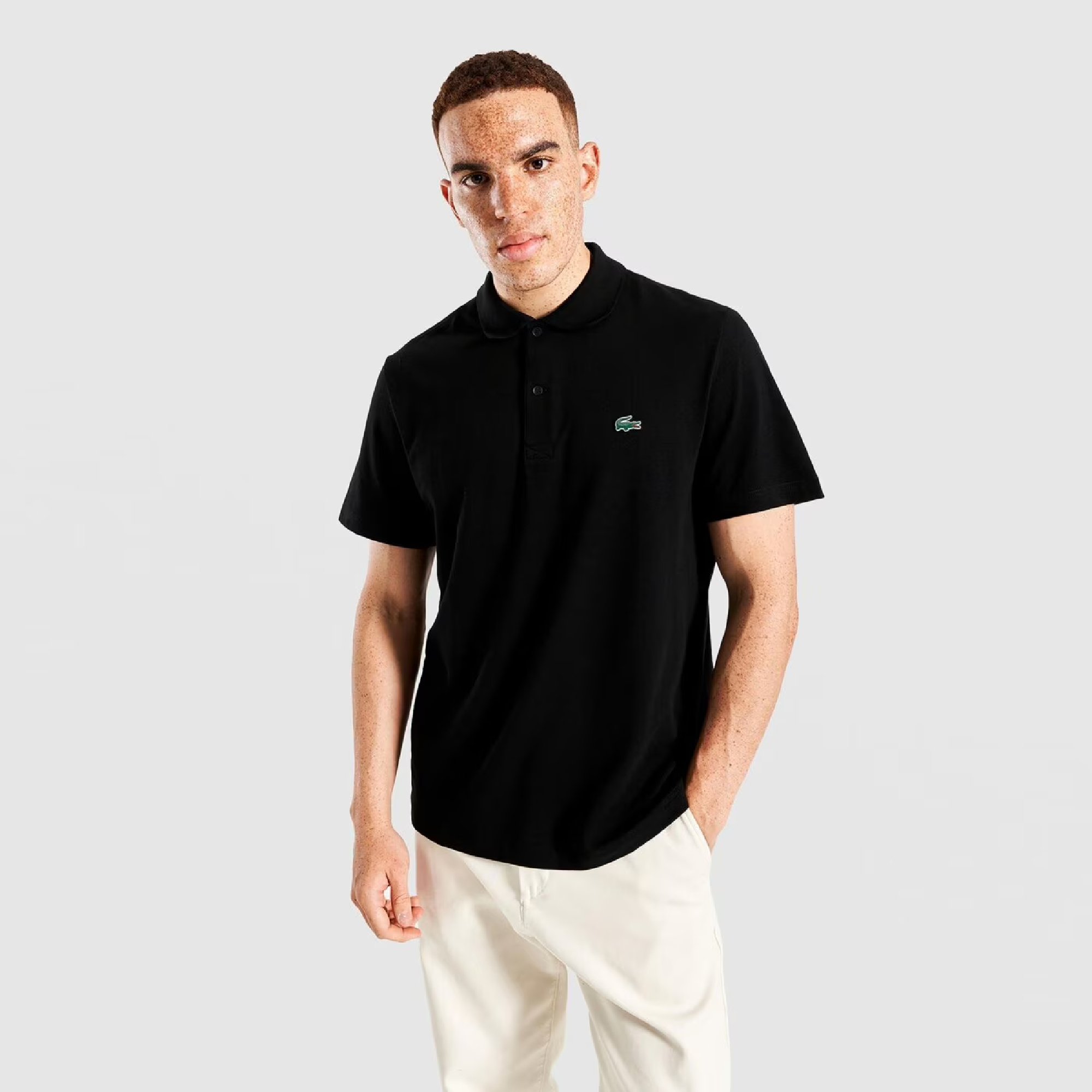 Polo regular fit en coton mélangé