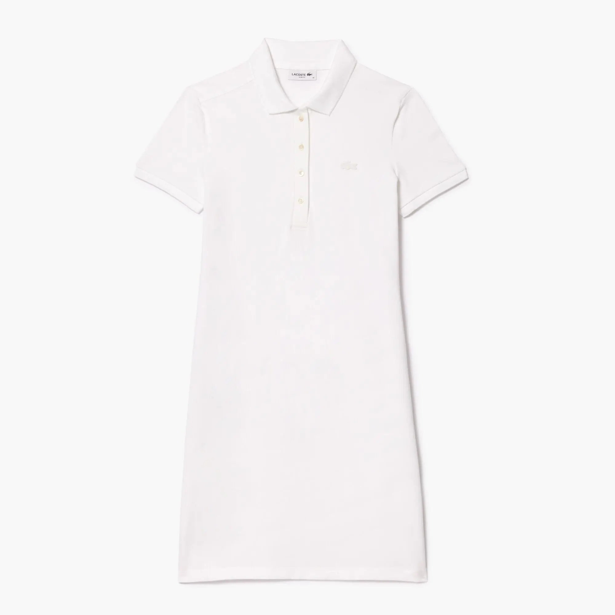Robe polo stretch en mini Piqué