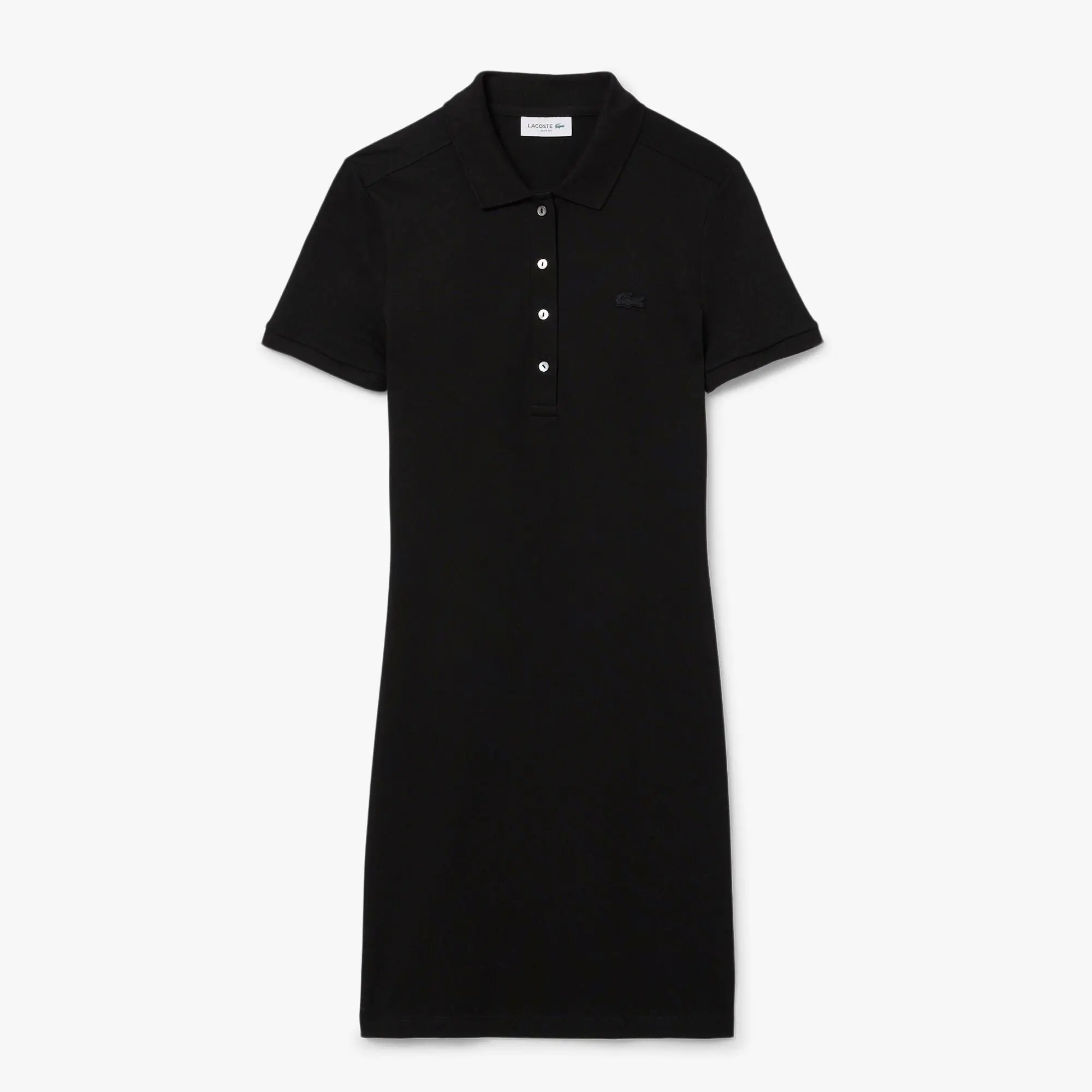 Robe polo stretch en mini Piqué