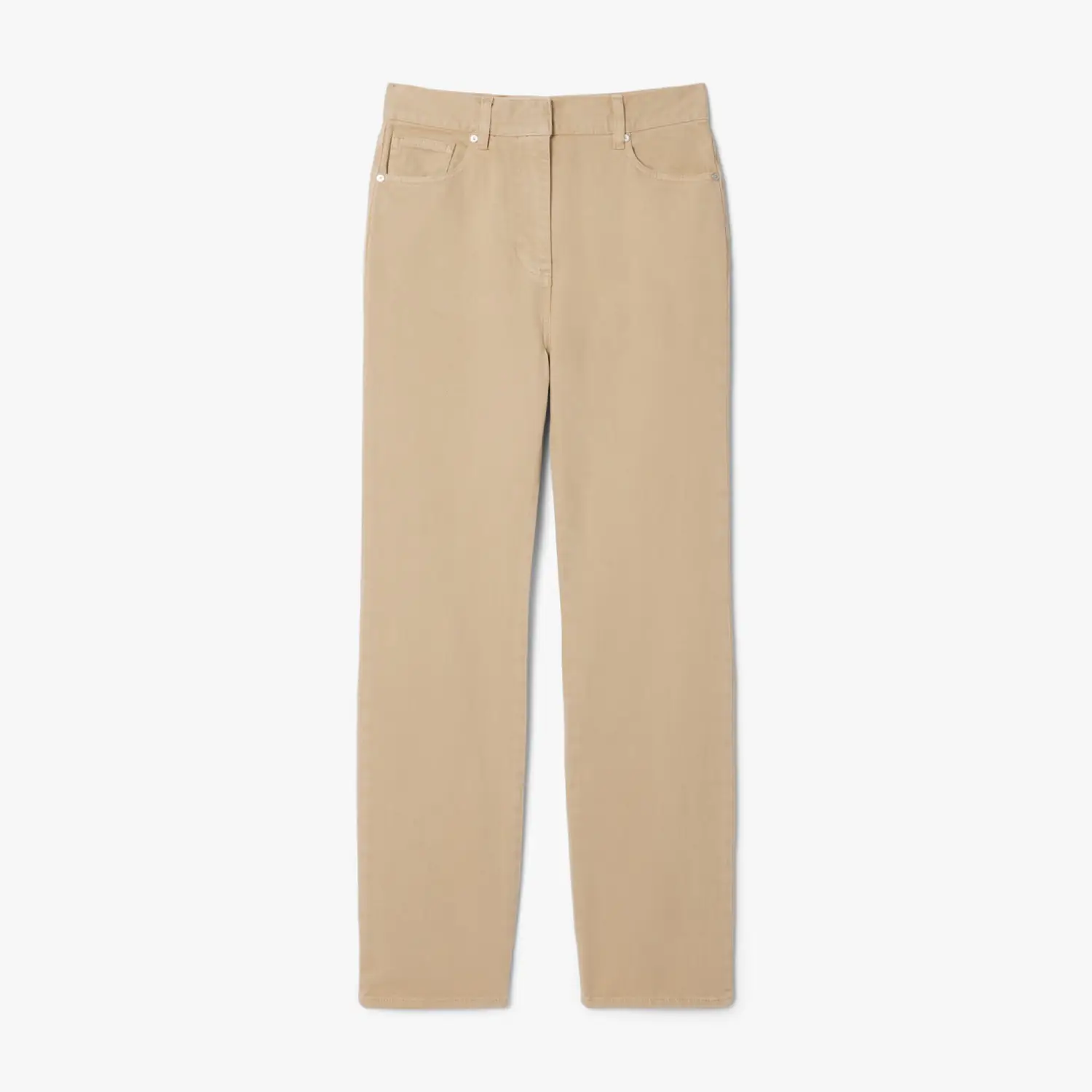 Pantalon slim fit en twill de coton