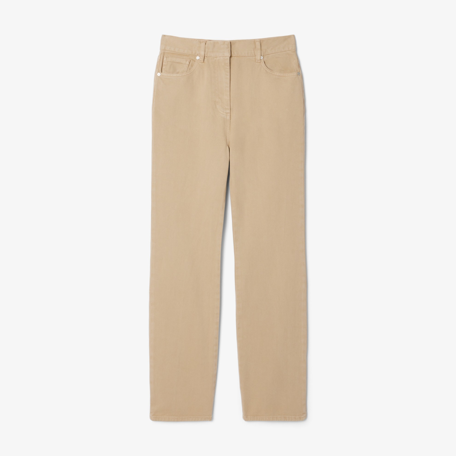 Pantalon slim fit en twill de coton