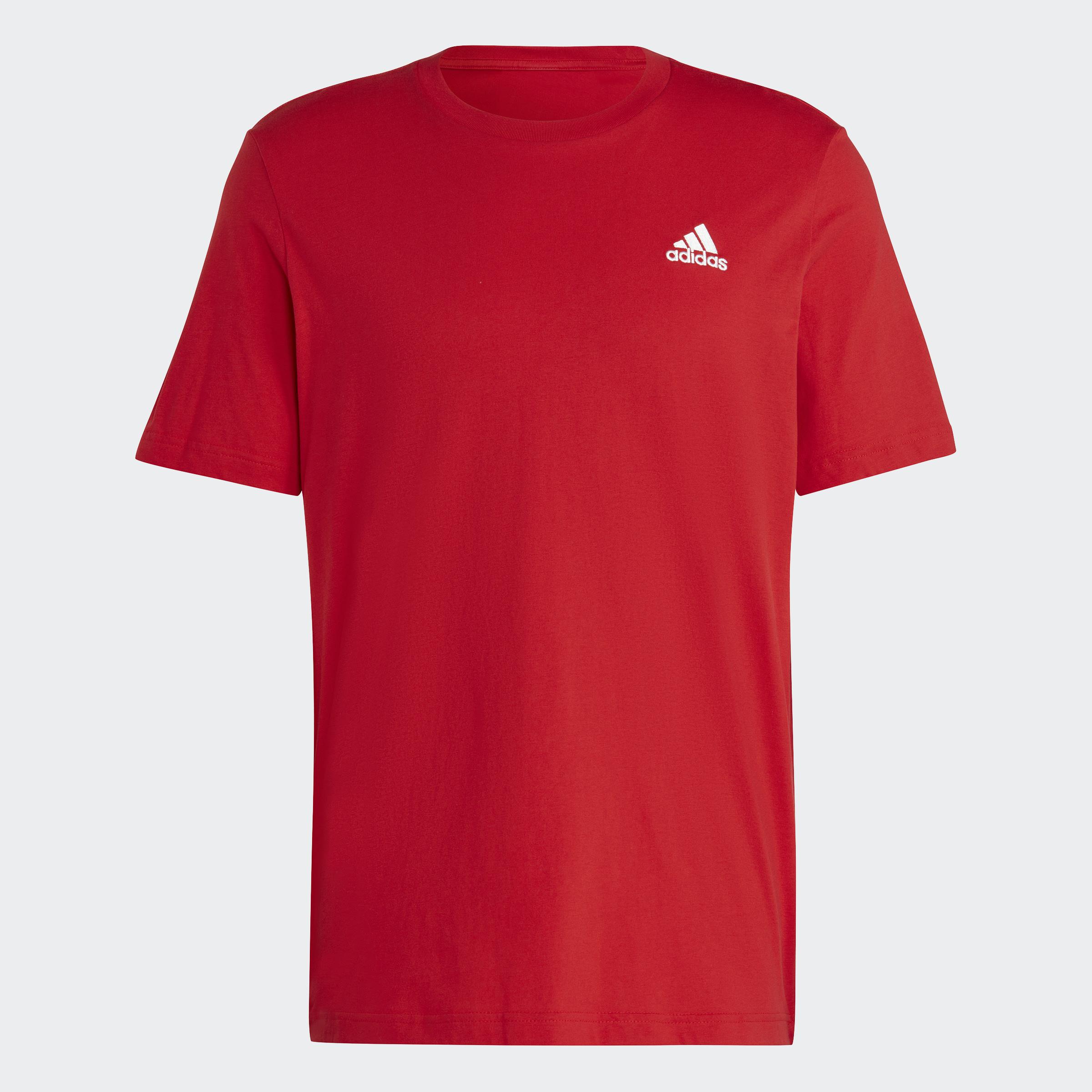 T-shirt en jersey à petit logo brodé Essentials