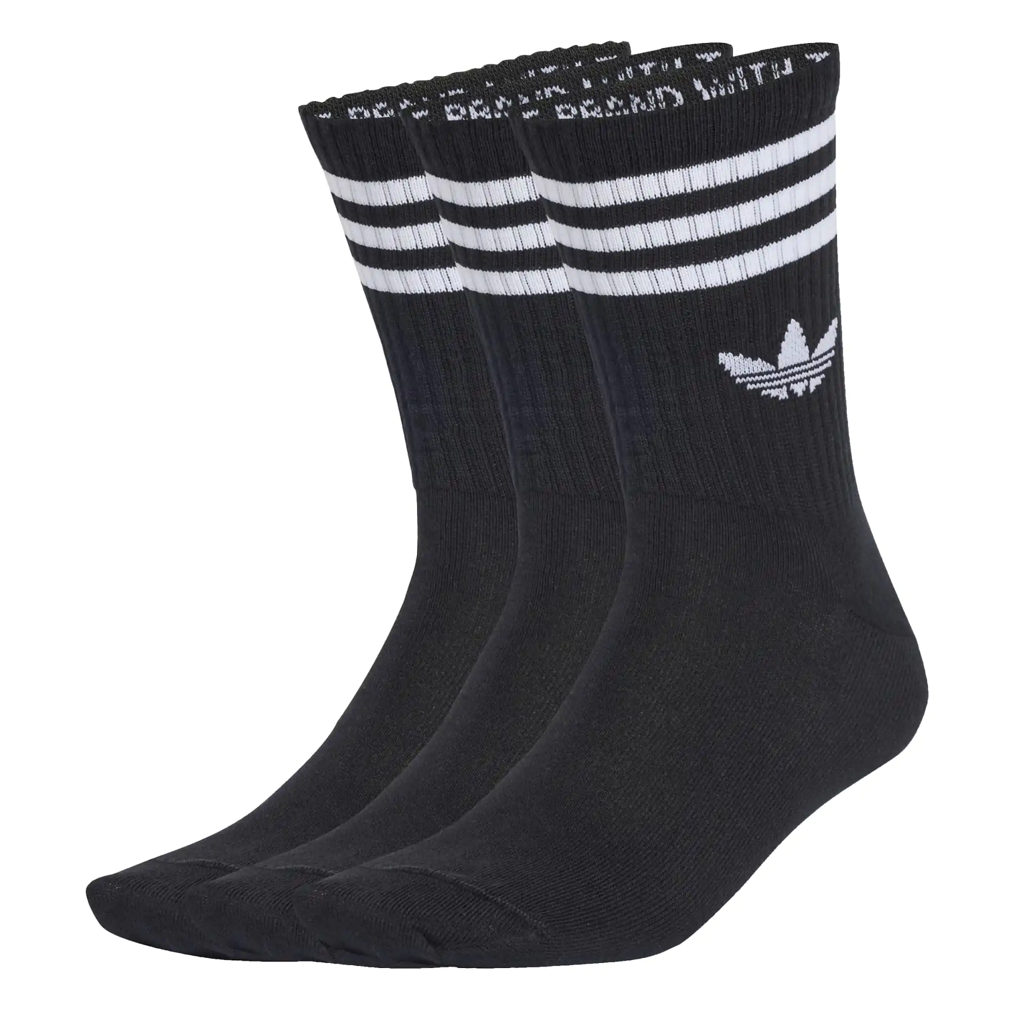 Chaussettes mi-mollet 3 bandes (3 paires)