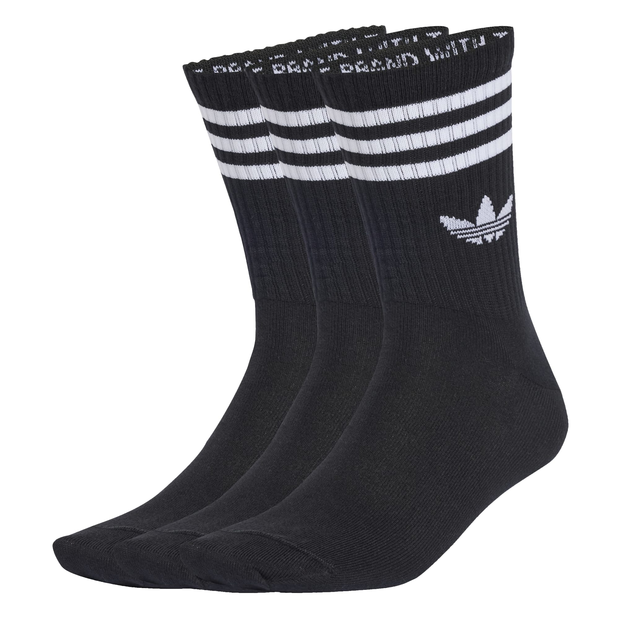 Chaussettes mi-mollet 3 bandes (3 paires)