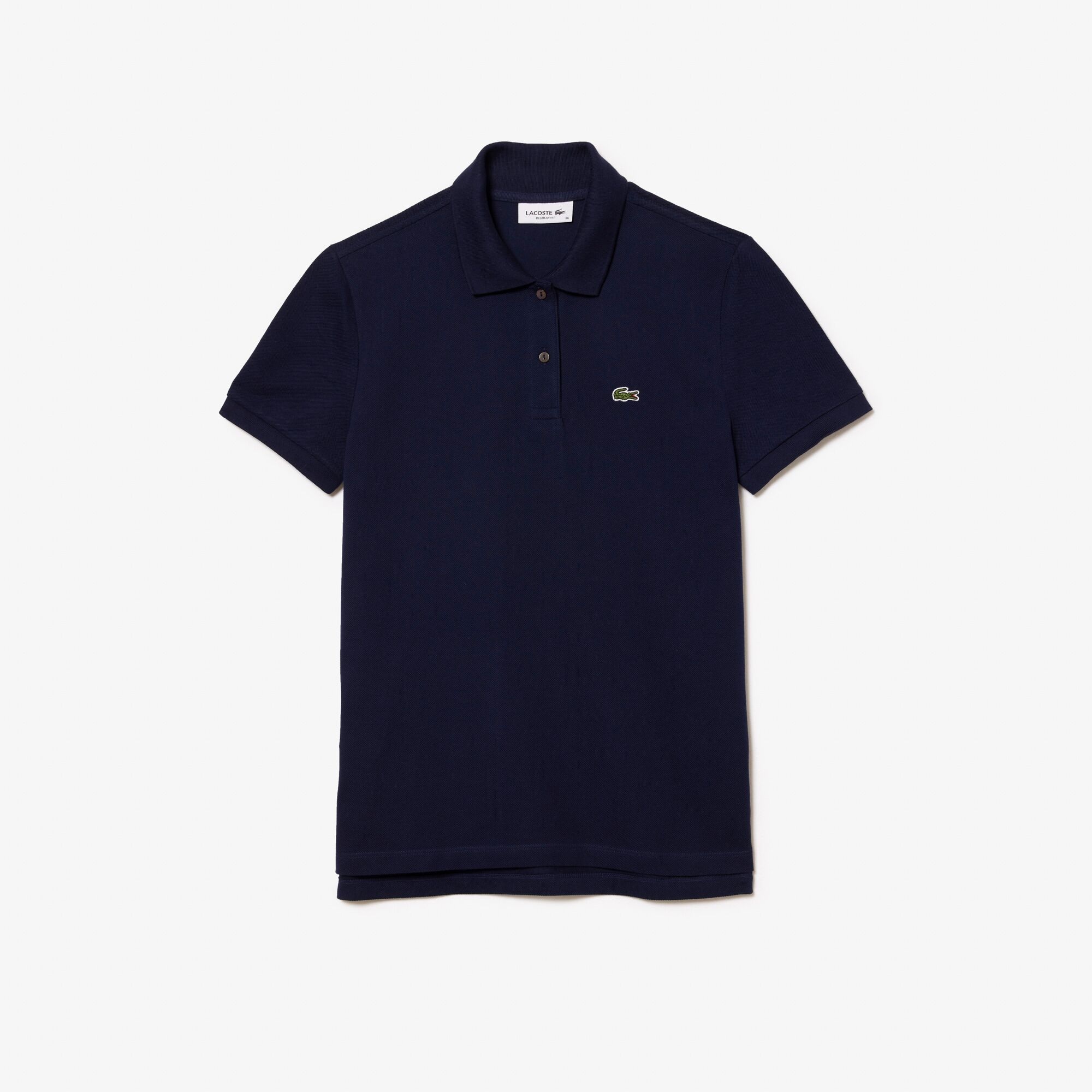 Polo regular fit en petit piqué de coton souple