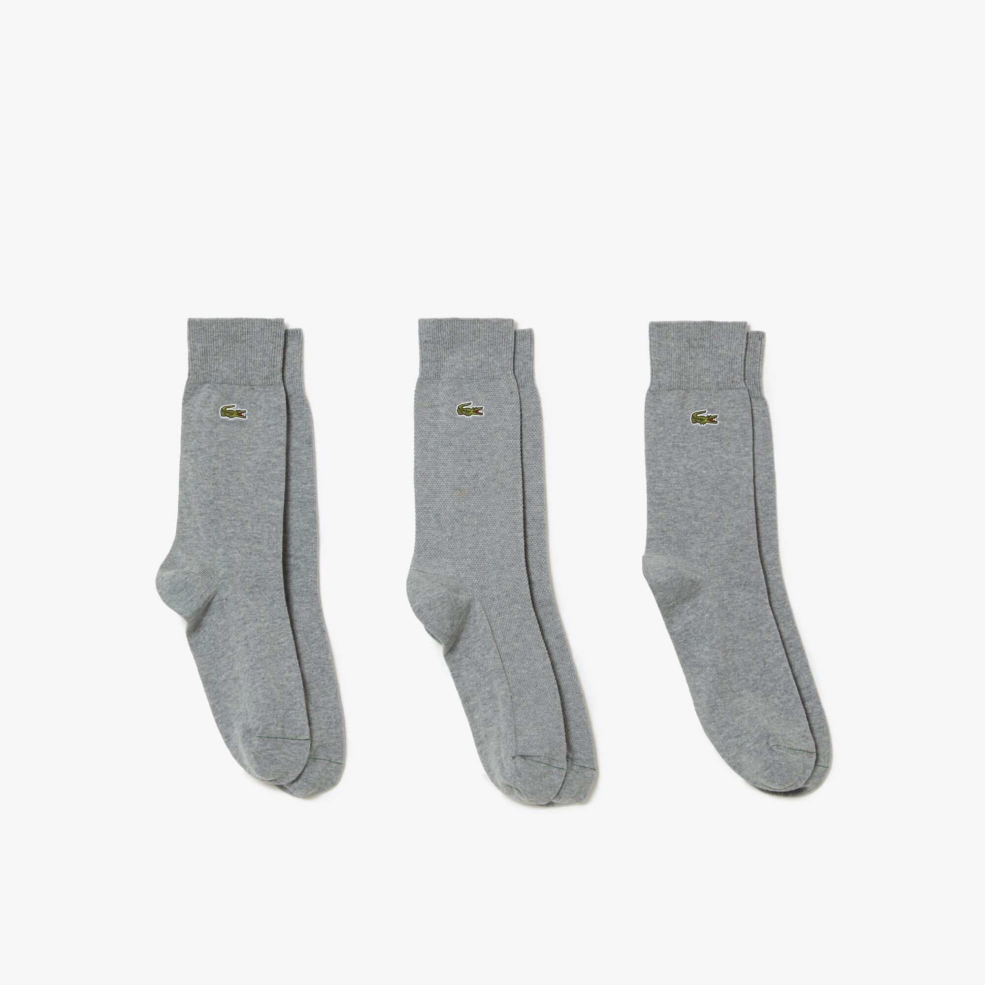 Chaussettes montantes en coton biologique (Lot de 3 paires)