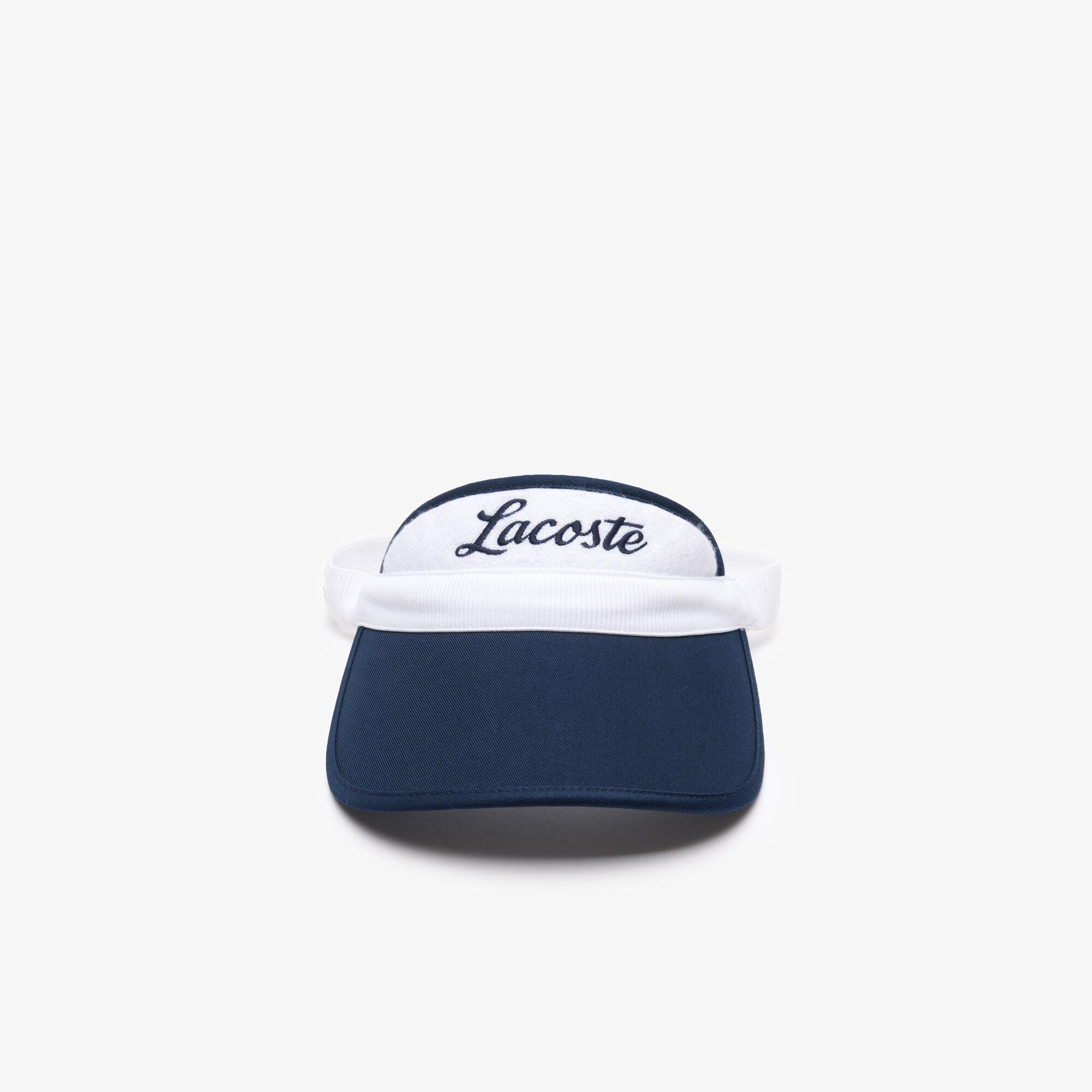 Visière de golf ajustable avec marquage Lacoste