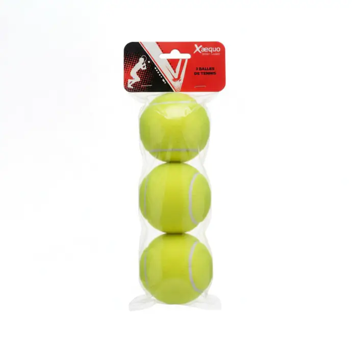 Lot de 3 balles de tennis Xaequo