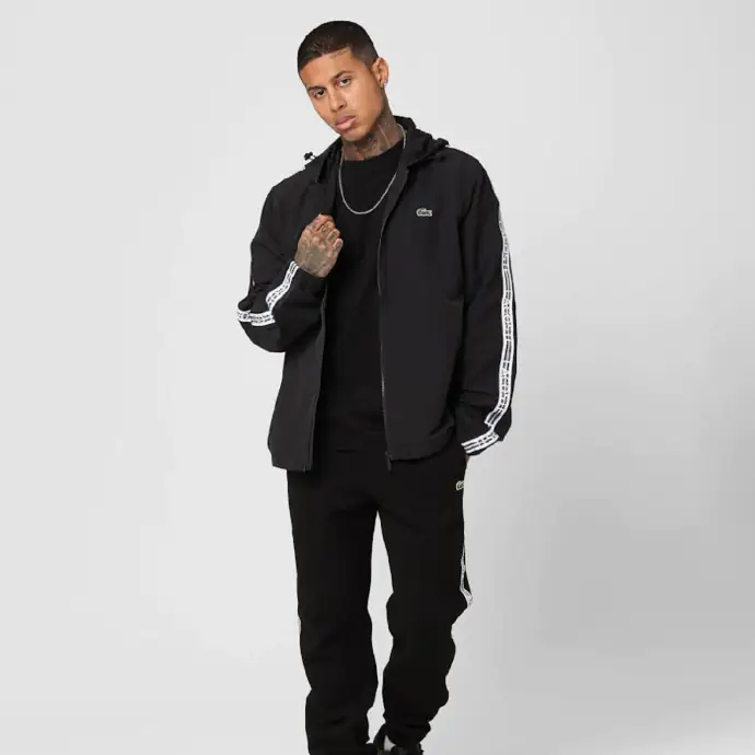 Veste courte de survêtement en polyester recyclé