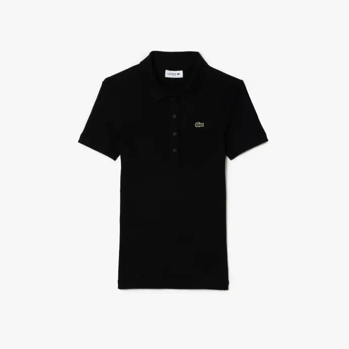 Polo L.12.D slim fit en coton côtelé