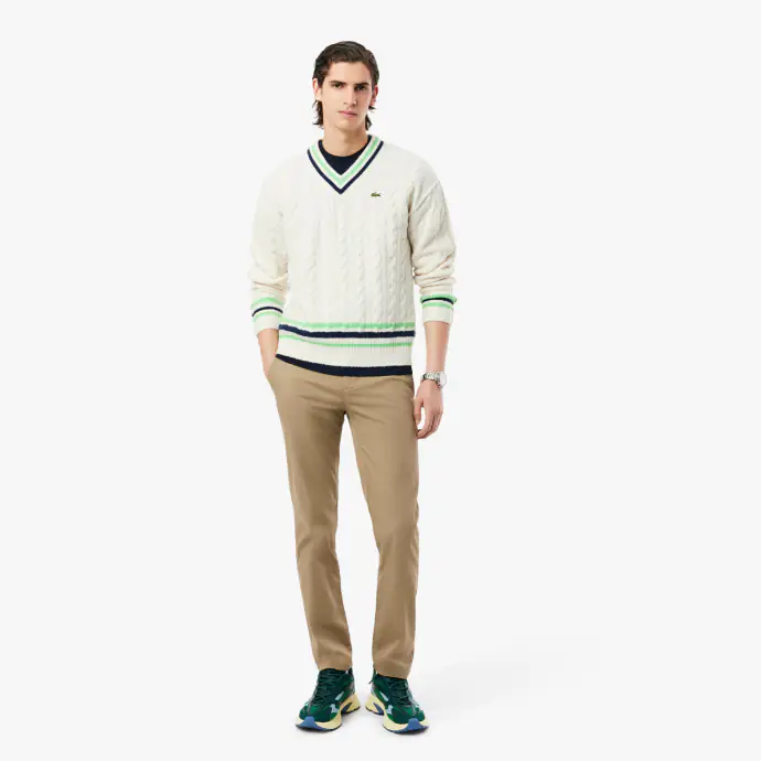 Pantalon chino slim coton stretch
