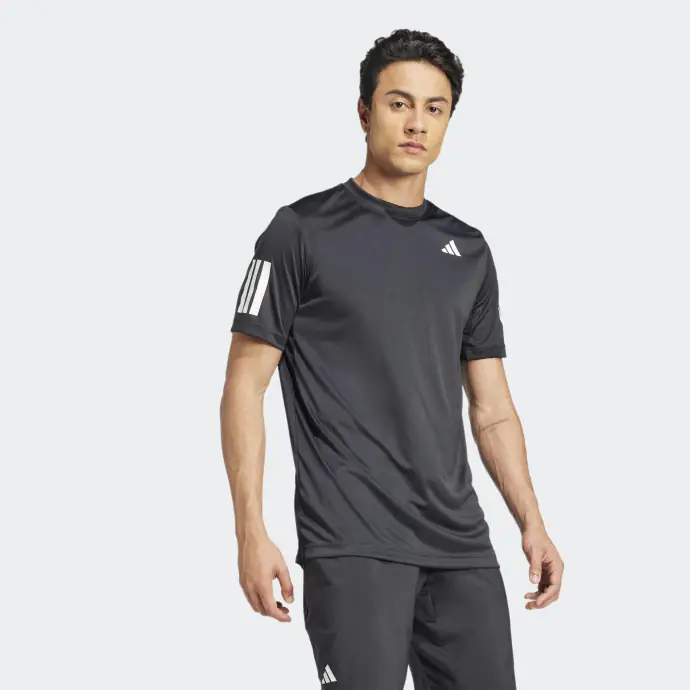 T-shirt Club Tennis Climacool 3 bandes