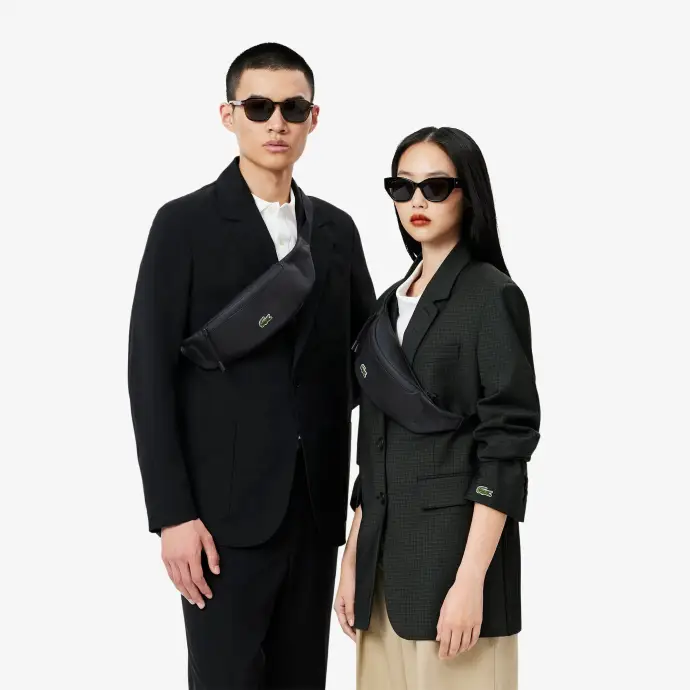 Sac banane zippé en toile enduite