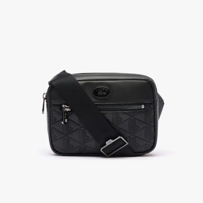 Sac bandoulière avec monogramme embossé