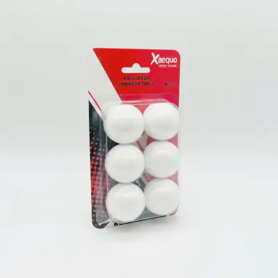6 Balles tennis de table blanches 1