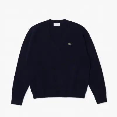 Pull relaxed fit laine cardée