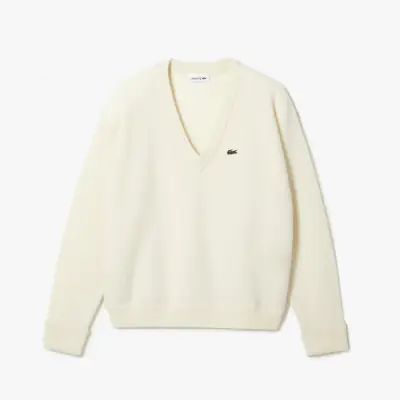 Pull relaxed fit laine cardée