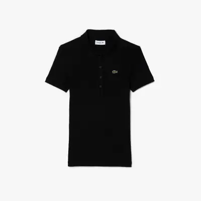 Polo L.12.D slim fit en coton côtelé