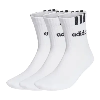 Chaussettes mi-mollet matelassées 3-Stripes Linear (lot de 3 paires)