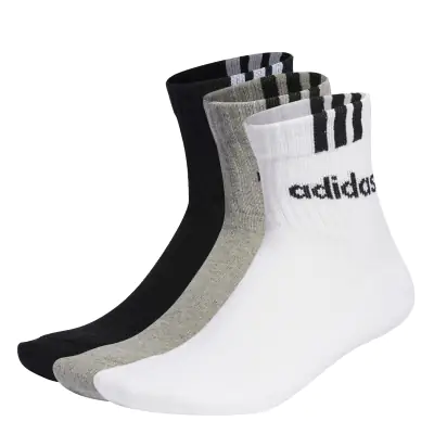 Chaussettes mi-mollet matelassées 3-Stripes Linear (lot de 3 paires)