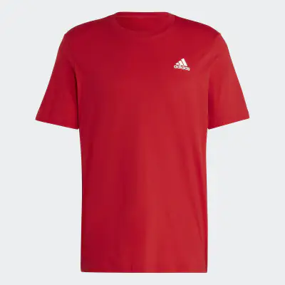 T-shirt en jersey à petit logo brodé Essentials