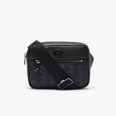 Sac bandoulière avec monogramme embossé