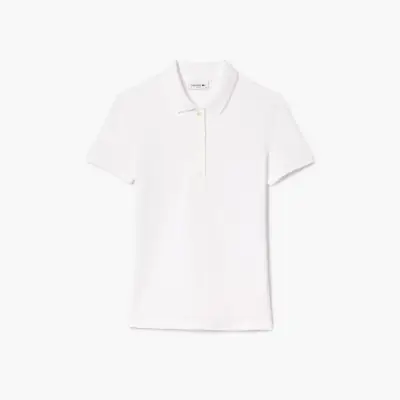 Polo slim fit en piqué de coton stretch