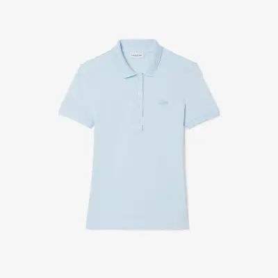 Polo slim fit en piqué de coton stretch