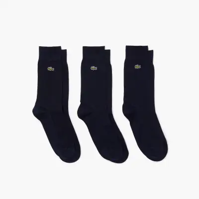 Chaussettes montantes en coton biologique (Lot de 3 paires)